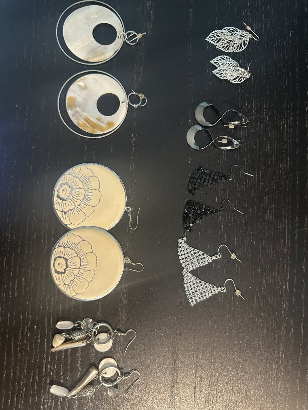 Aassorted 7-pair Fashion Costume Earring Lot